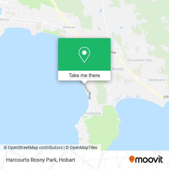 Harcourts Rosny Park map