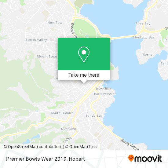Premier Bowls Wear 2019 map