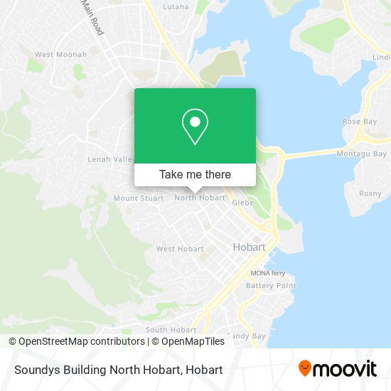 Soundys Building North Hobart map