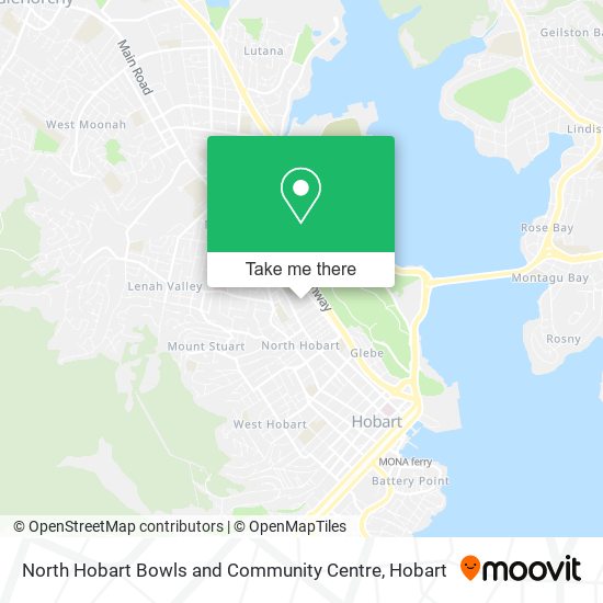North Hobart Bowls and Community Centre map