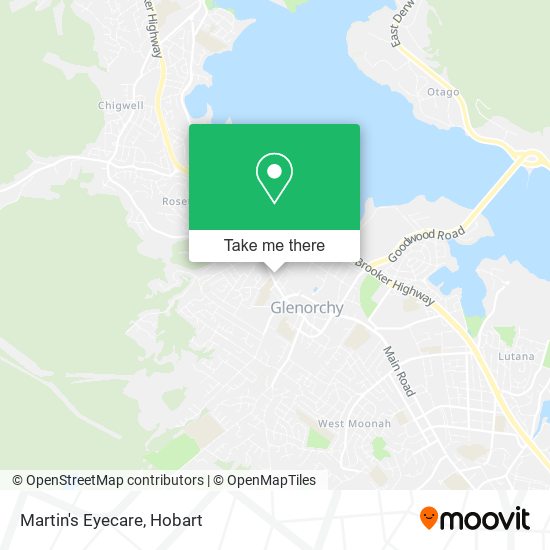Martin's Eyecare map