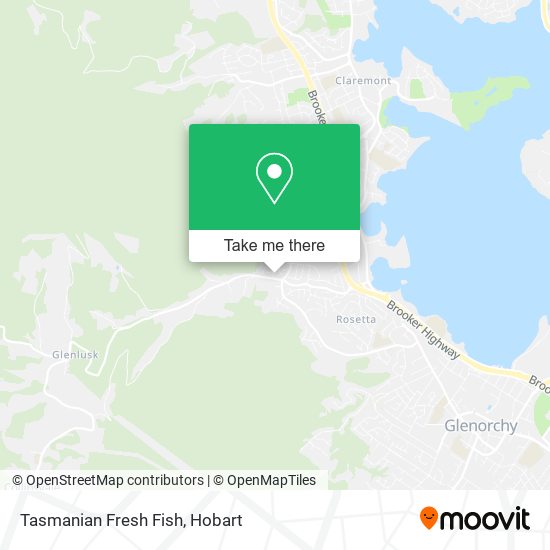 Tasmanian Fresh Fish map