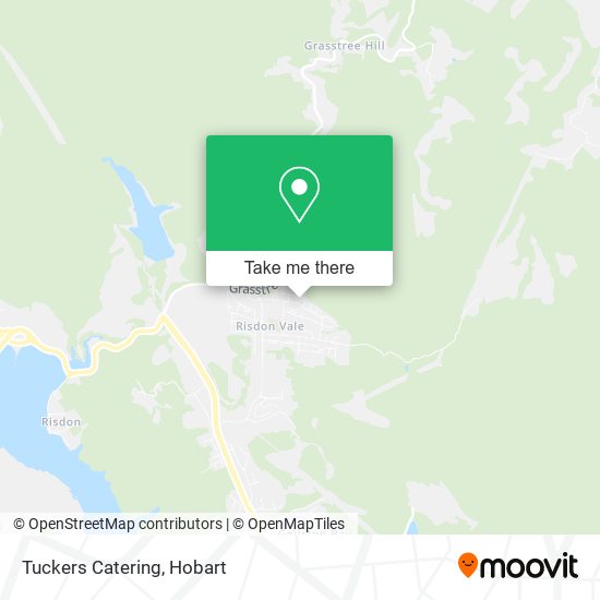 Tuckers Catering map