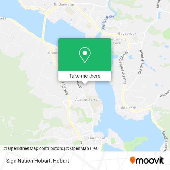 Sign Nation Hobart map
