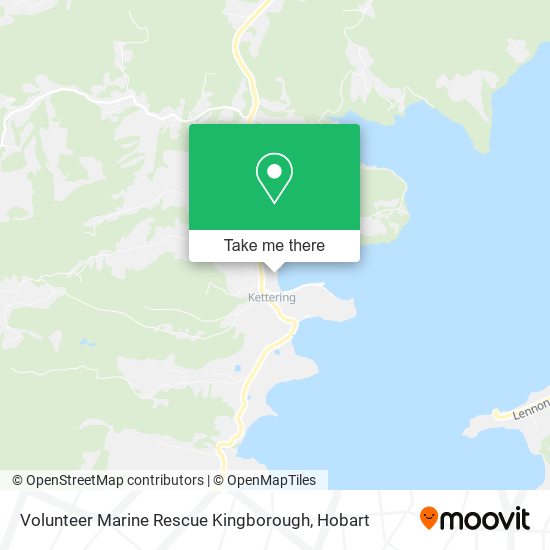 Mapa Volunteer Marine Rescue Kingborough