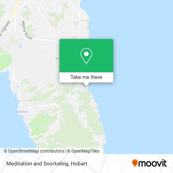 Meditation and Snorkeling map