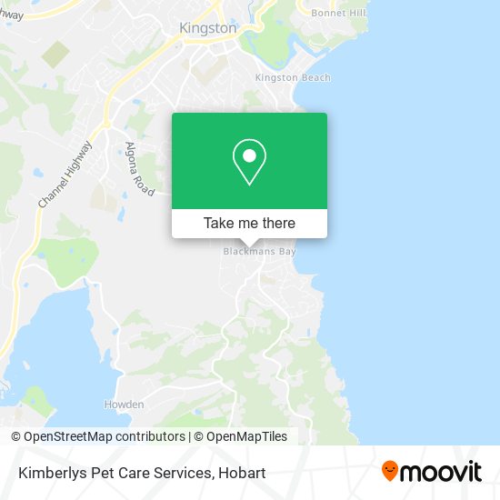 Kimberlys Pet Care Services map