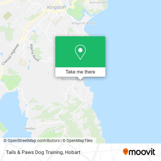 Mapa Tails & Paws Dog Training
