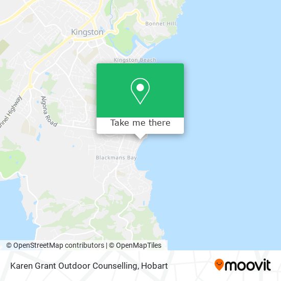 Karen Grant Outdoor Counselling map