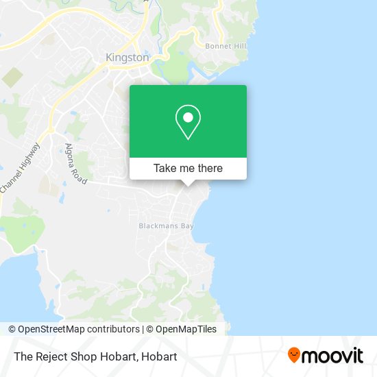 The Reject Shop Hobart map