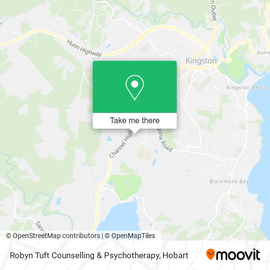 Robyn Tuft Counselling & Psychotherapy map