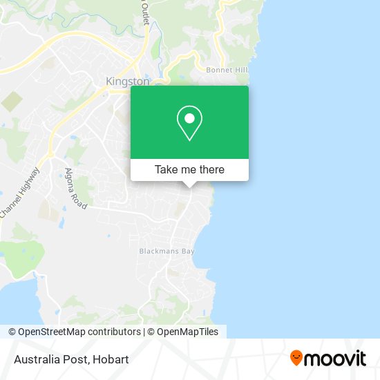 Australia Post map