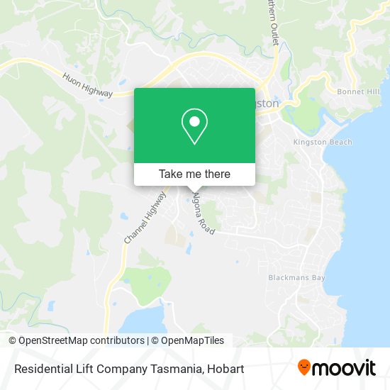 Mapa Residential Lift Company Tasmania