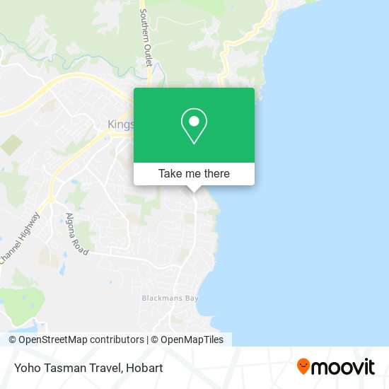 Yoho Tasman Travel map
