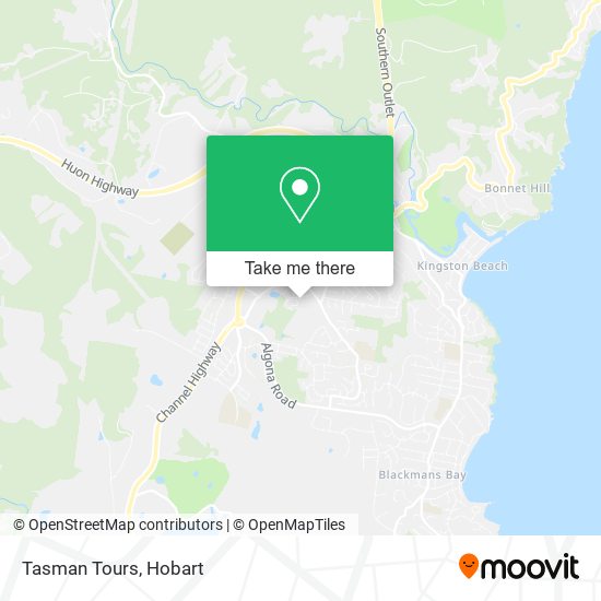 Tasman Tours map