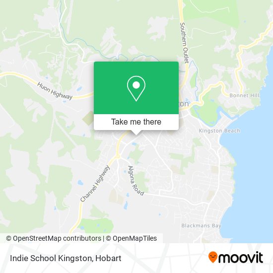 Indie School Kingston map