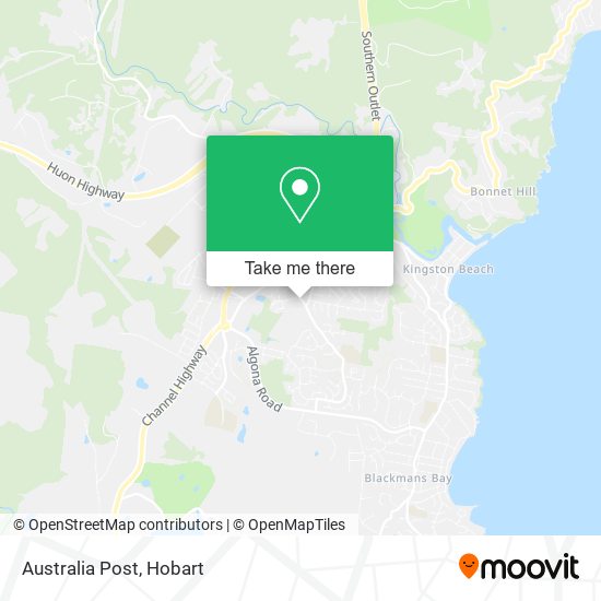 Mapa Australia Post