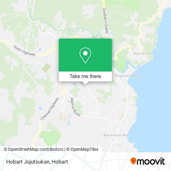 Hobart Jujutsukan map