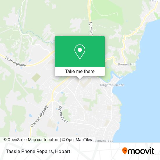 Tassie Phone Repairs map