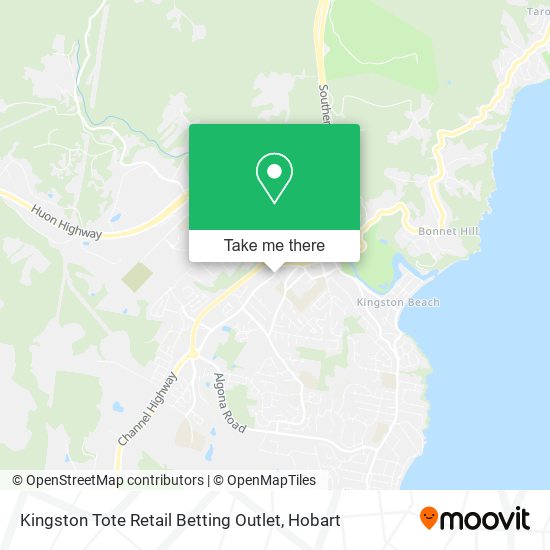 Kingston Tote Retail Betting Outlet map