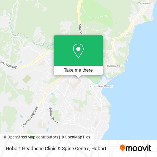 Hobart Headache Clinic & Spine Centre map