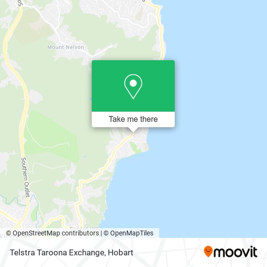 Telstra Taroona Exchange map