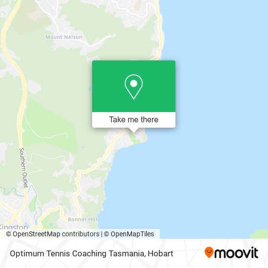 Mapa Optimum Tennis Coaching Tasmania