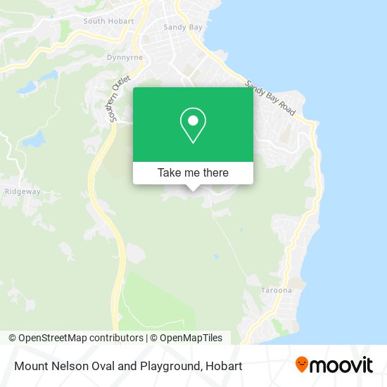Mount Nelson Oval and Playground map