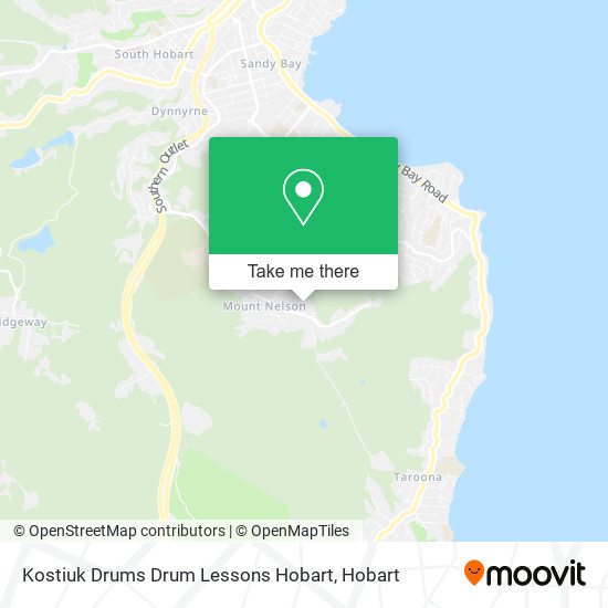 Kostiuk Drums Drum Lessons Hobart map
