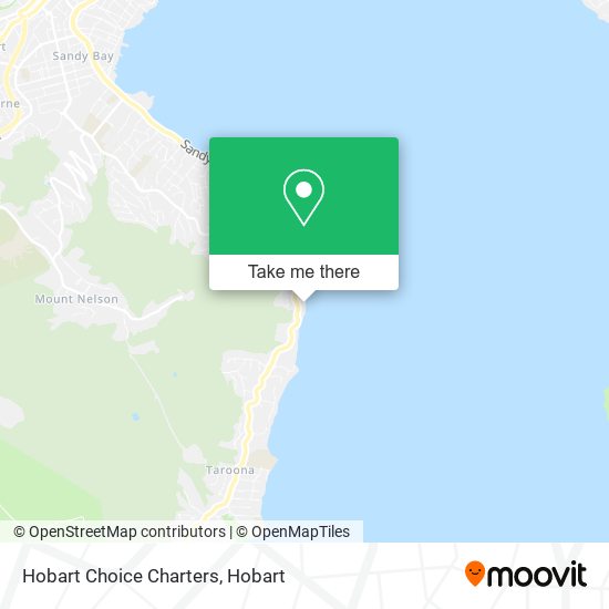 Hobart Choice Charters map