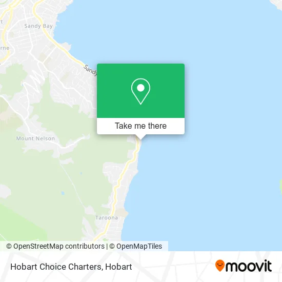 Mapa Hobart Choice Charters