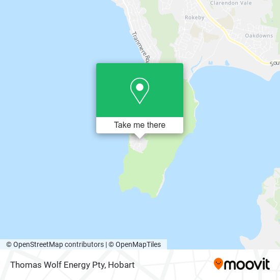 Mapa Thomas Wolf Energy Pty