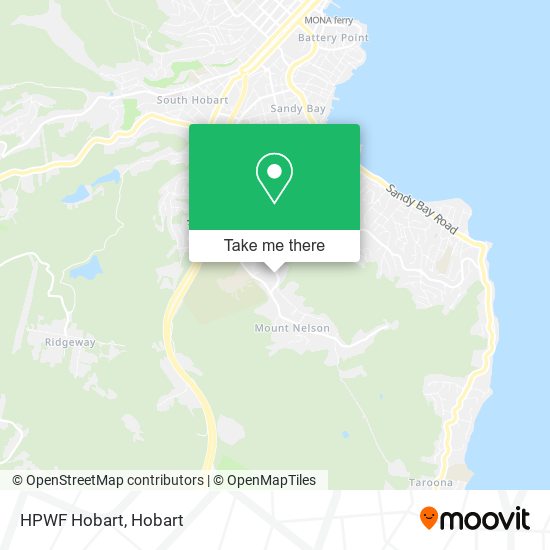 HPWF Hobart map