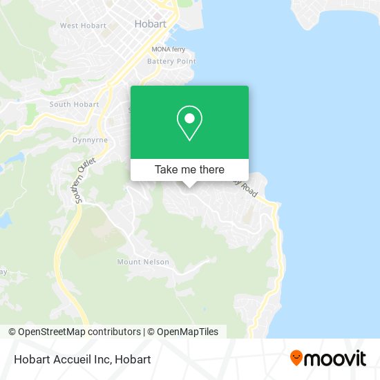 Hobart Accueil Inc map