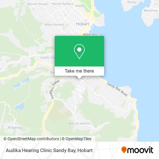 Mapa Audika Hearing Clinic Sandy Bay