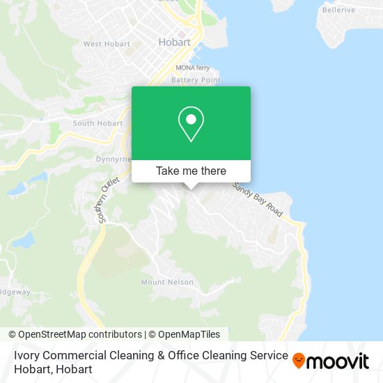 Mapa Ivory Commercial Cleaning & Office Cleaning Service Hobart