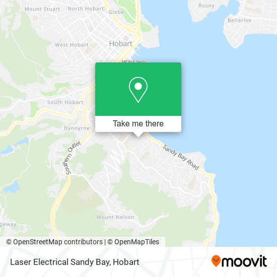 Laser Electrical Sandy Bay map