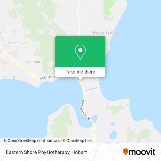 Mapa Eastern Shore Physiotherapy