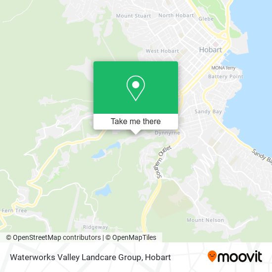 Waterworks Valley Landcare Group map