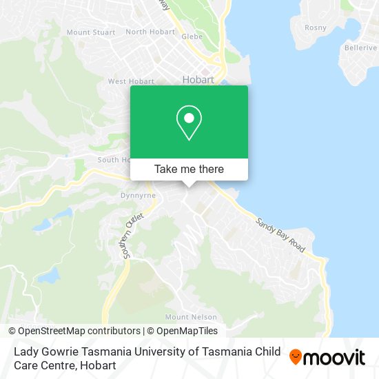 Lady Gowrie Tasmania University of Tasmania Child Care Centre map
