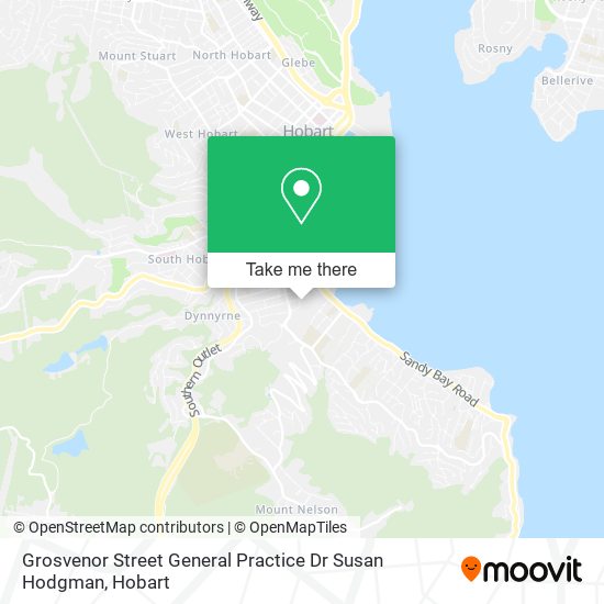 Grosvenor Street General Practice Dr Susan Hodgman map