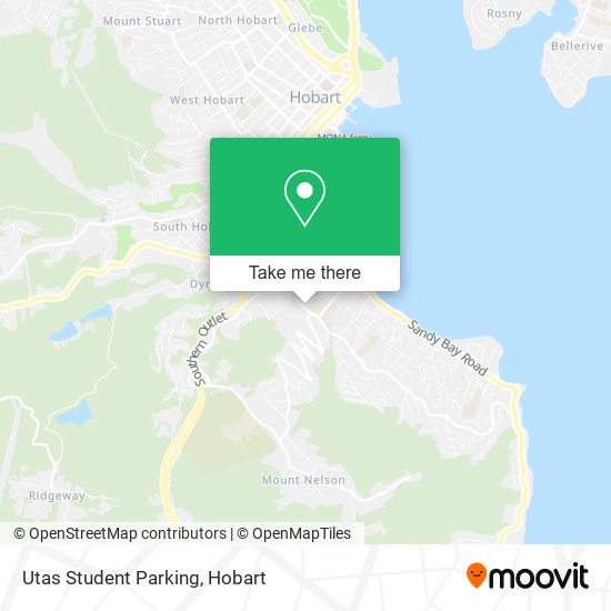 Utas Student Parking map