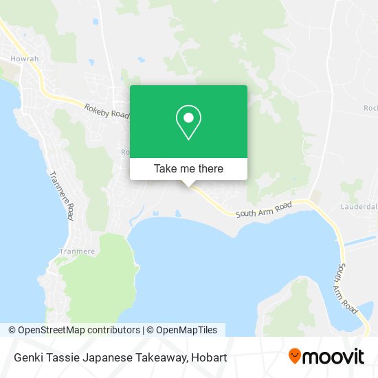Genki Tassie Japanese Takeaway map