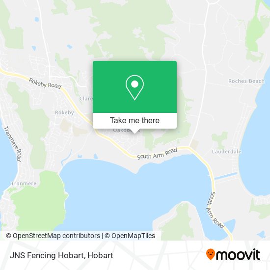 JNS Fencing Hobart map
