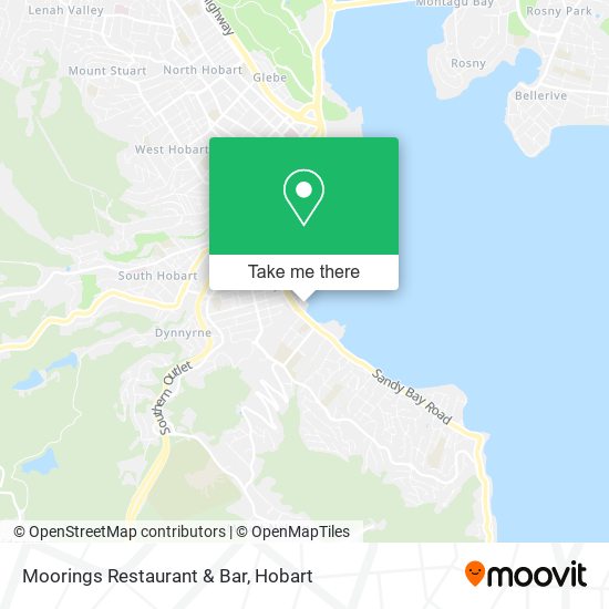 Moorings Restaurant & Bar map