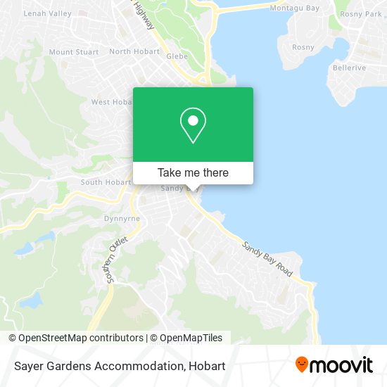 Sayer Gardens Accommodation map