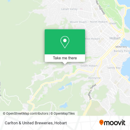 Mapa Carlton & United Breweries