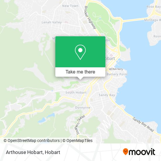 Mapa Arthouse Hobart