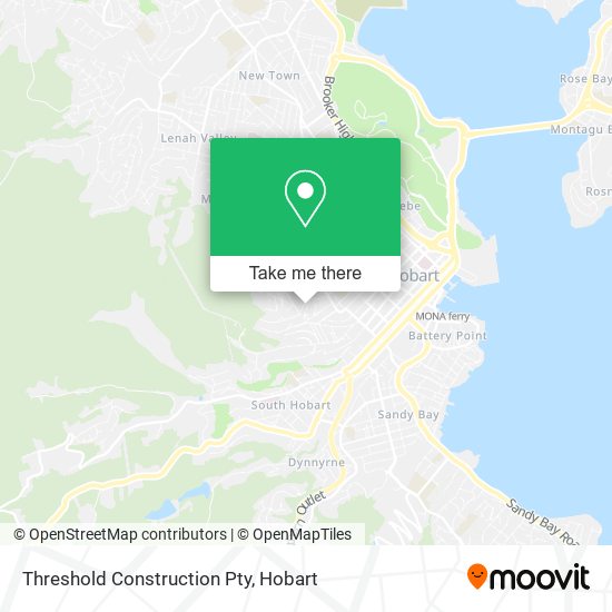 Threshold Construction Pty map