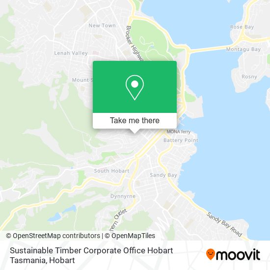 Sustainable Timber Corporate Office Hobart Tasmania map